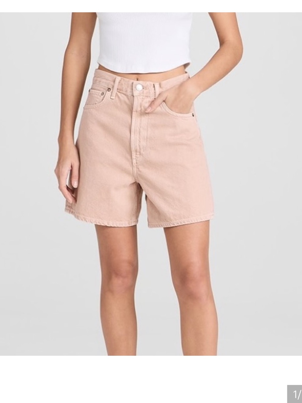 AGOLDE Stella High Rise Baggy Shorts- EUC